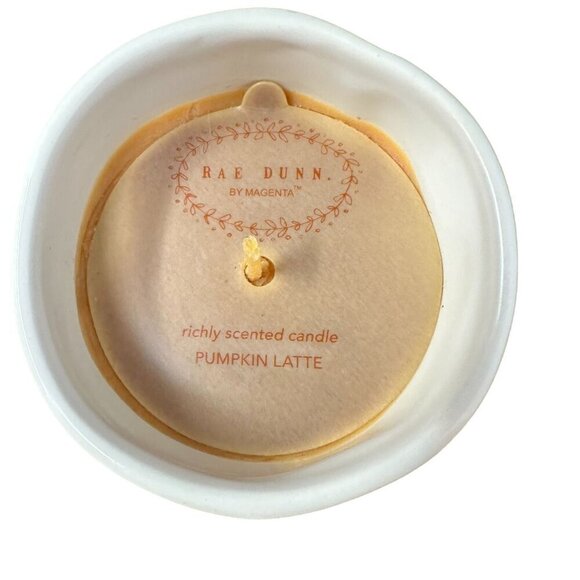 Rae Dunn Sweater Weather Candle Ceramic Jar Pumpkin Latte Autumn Fall Gift Decor - Picture 5 of 12